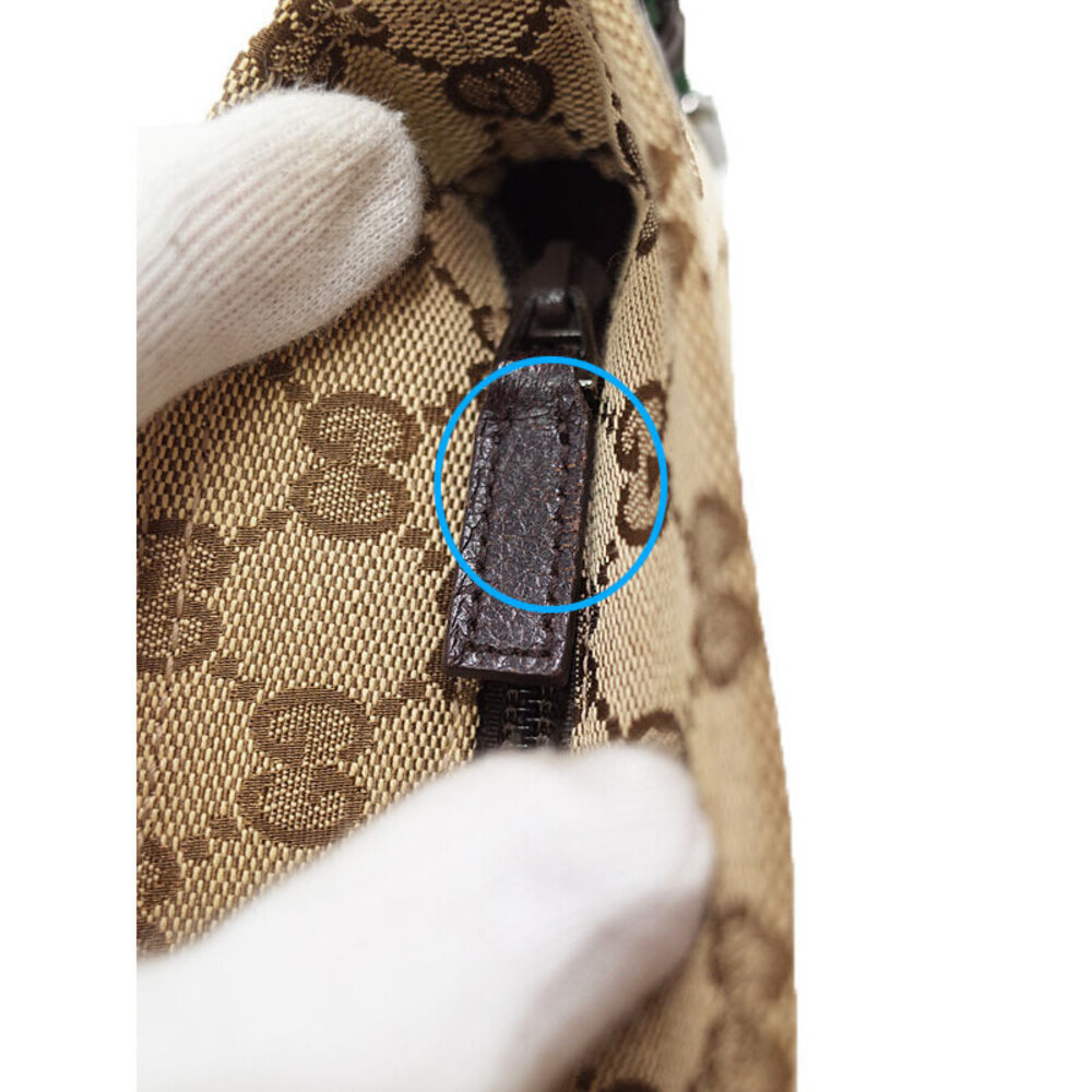 Gucci messenger canvas Brown bag Web Strap GG - Picture 7 of 9